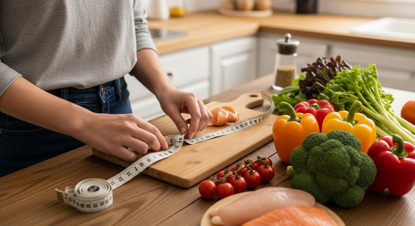 A healthy meal, illustrating a weight loss plateau