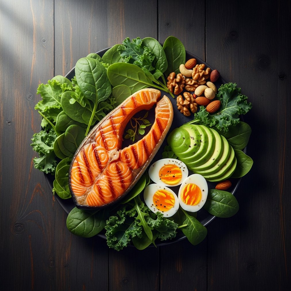 A balanced high protein meal for men's health