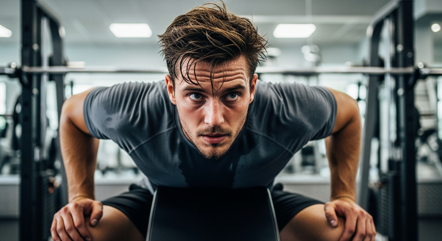 An overtrained athlete resting between sessions