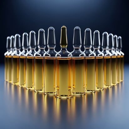 Peptide vials in a clinical setting