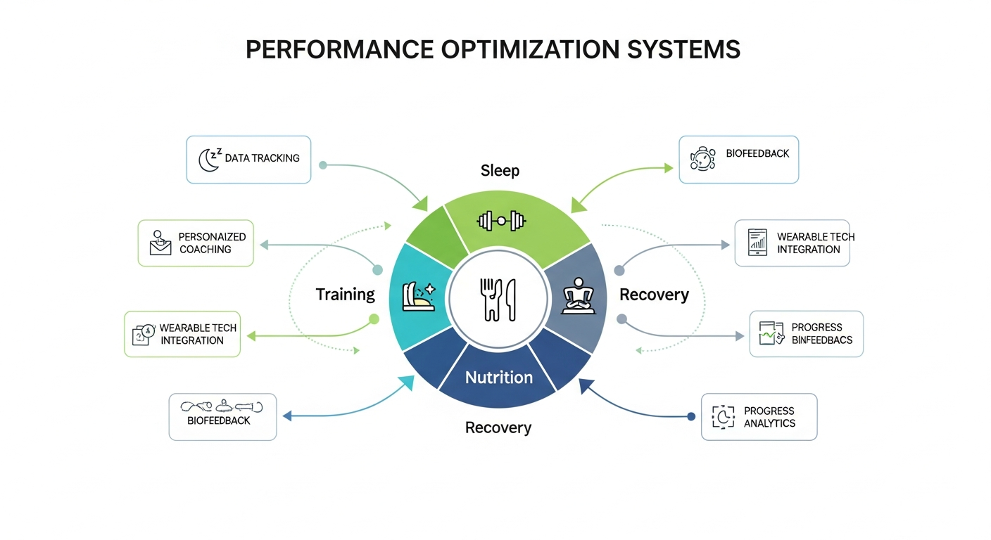 A diagram of the systems that drive physical performance