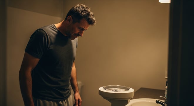 A man finding weight loss harder over time